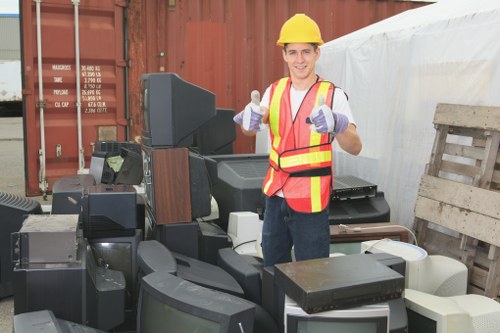 Professional team performing garage clearance in Wanstead