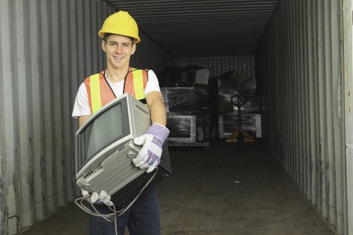 Organized removal of items during Wanstead flat clearance